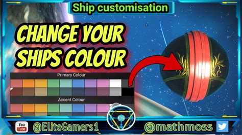 Press down on the dpad, scroll to ships and then all the way to the left to other ships on that menu. . Nms change ship color